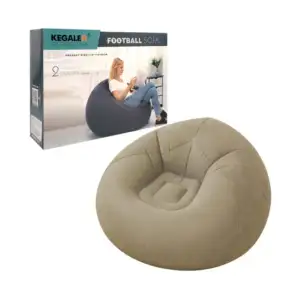 1pza Sillón / sofá inflable, de plástico resistente con forma redonda…