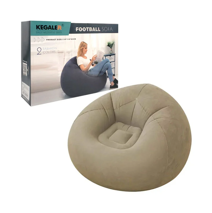 1pza Sillón / sofá inflable, de plástico resistente con forma redonda…