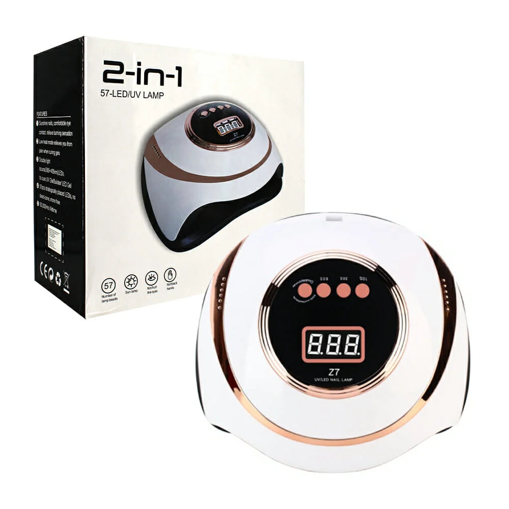 Lámpara led uv 2 en 1 con 57 leds para secado de uñas / z7