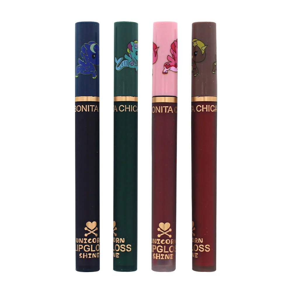 1pza Lip gloss con diseño de unicornio, variedad de colores / la boni…
