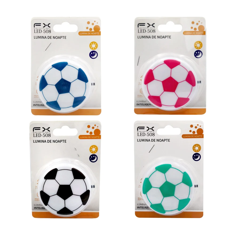 Lámpara de noche con diseño y forma de balón, color surtido / led-508