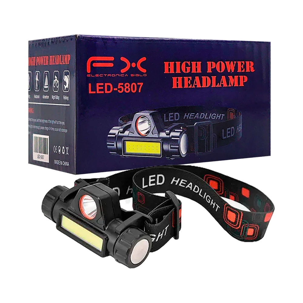 Lámpara de cabeza ajustable fx con 2 modos de iluminación / high powe…