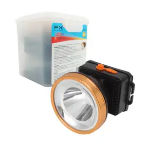 Lámpara recargable tipo minero 22w / led head lamp / led-618
