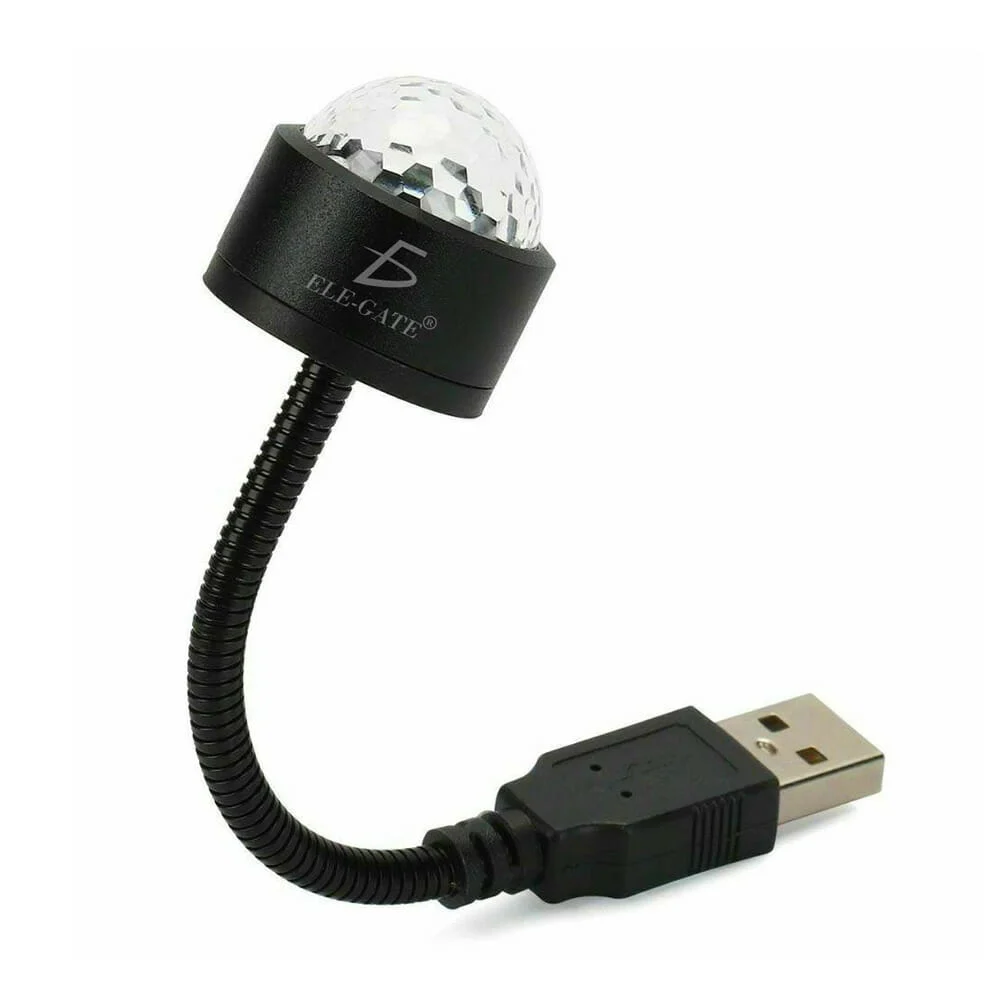 Mini lámpara redonda usb ele-gate con luz multicolor / led.tb2316