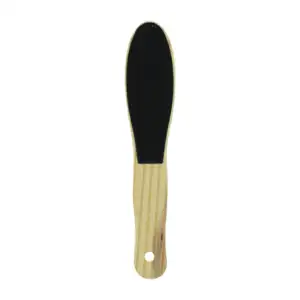 Lima doble para pies con diseño de madera 24-25cm con asa para colgar