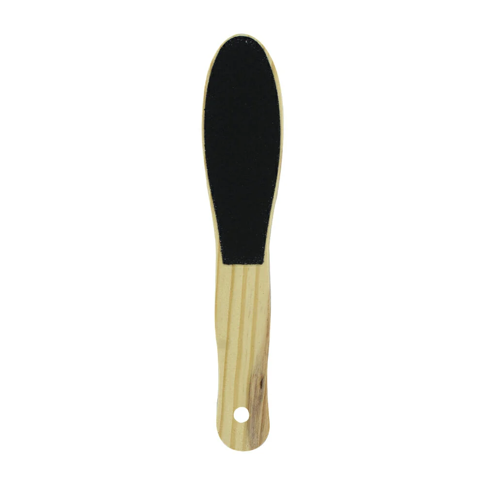 Lima doble para pies con diseño de madera 24-25cm con asa para colgar
