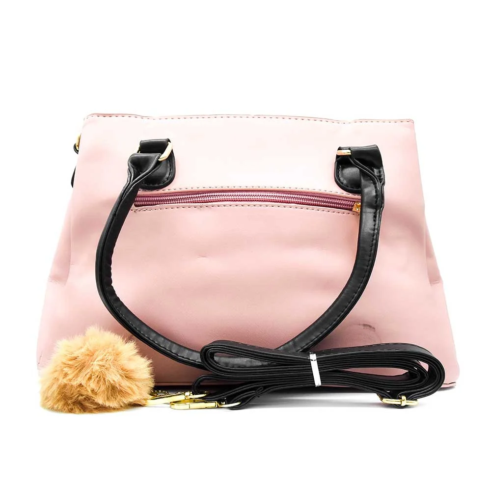 Bolsa de piel sintética para dama de dos compartimientos con patrón d…