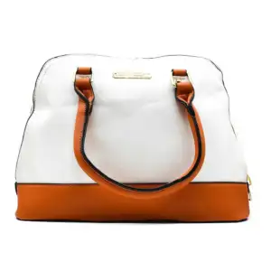 Bolsa de mano para dama de 2 compartimientos bicolor, con detalles do…