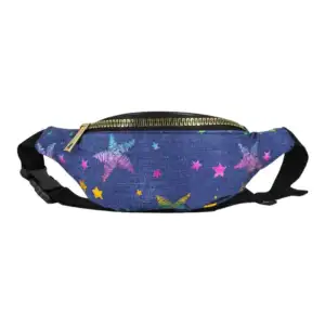Cangurera para dama de un compartimiento, con diseño estampado y cosi…