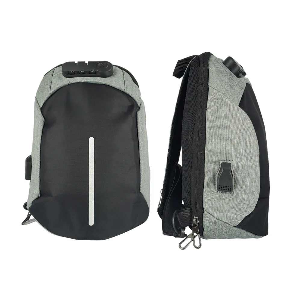 Mochila pequeña, con candado de seguridad antirrobo, de 3 dígitos, pu…
