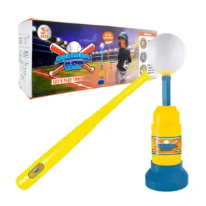 Set de béisbol infantil con bate plegable, 3 pelotas de plástico y mi…