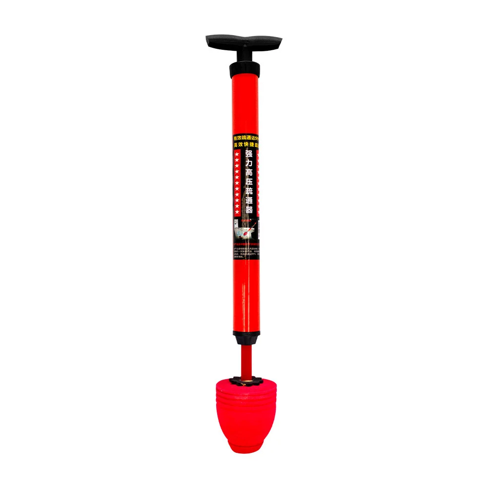 1pza Bomba manual / destapador de inodoros con punta flexible y mango…