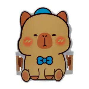Tupper de plástico con 3 compartimentos con forma y estampado animado