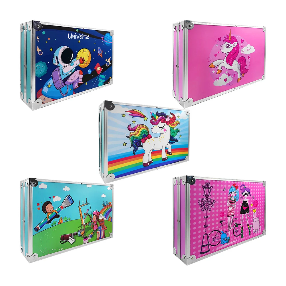 Estuche de arte con 145 pzs, diseño infantil con estampado animado / …