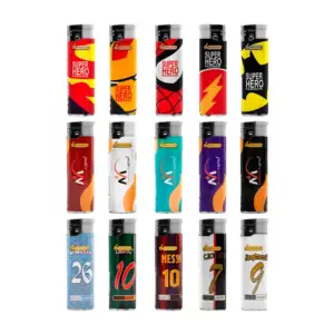 1pza Encendedor pequeño con cuerpo de plástico y diseño estampado, va…
