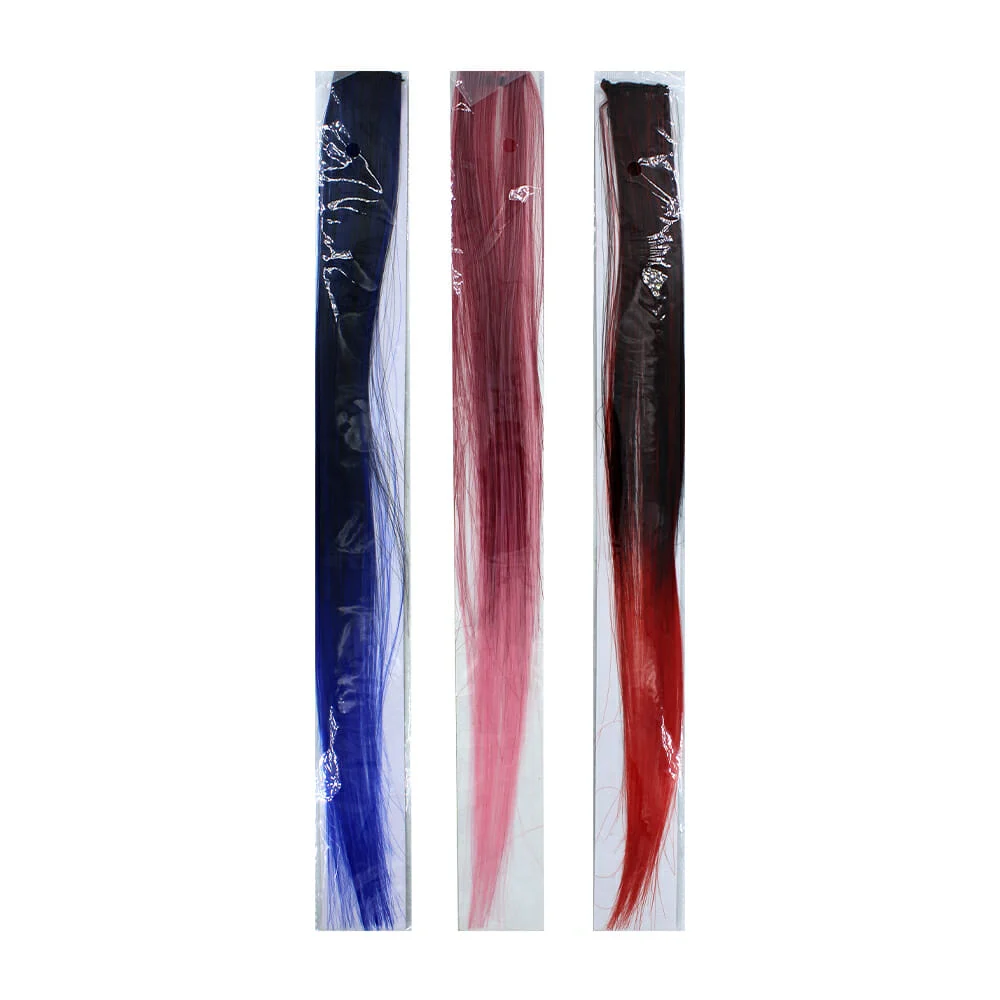 Extensión artificial para el cabello, con prendedor, variedad de colo…