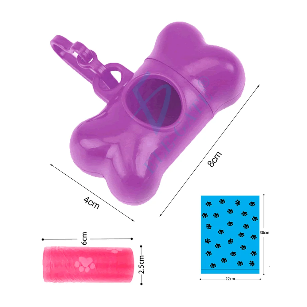 Llavero dispensador en forma de hueso para bolsas sanitarias de masco…