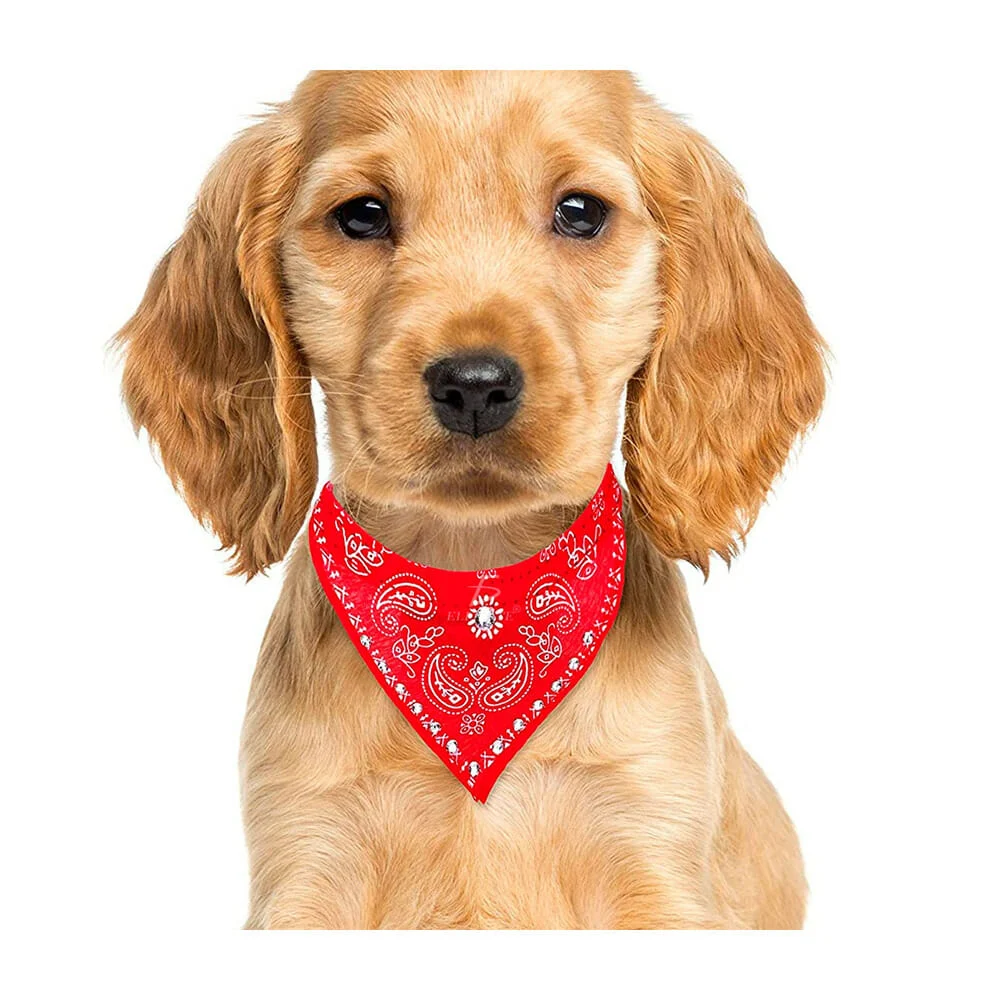 1pza Collar bandana paliacate pañuelo ajustable talla chica para mascota 30cm, variedad de colores / mas.23.1.*30