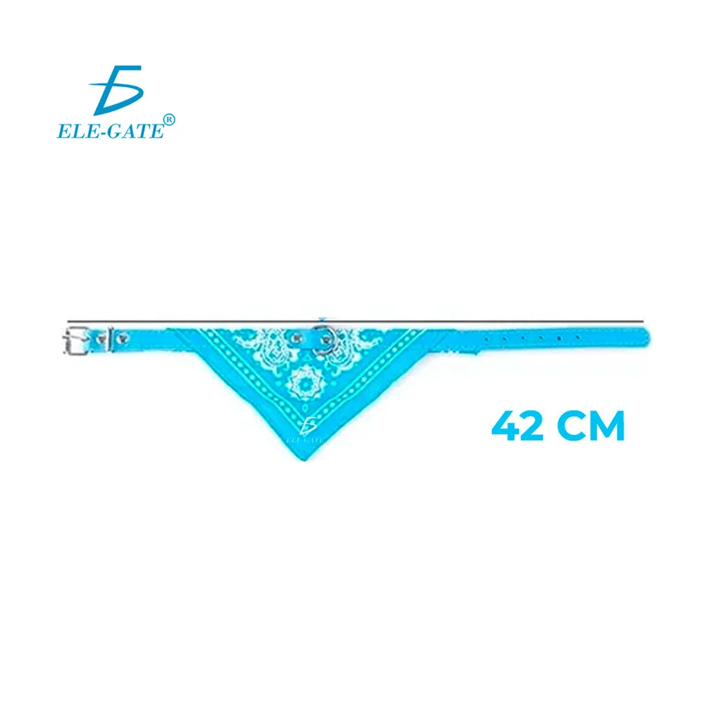 1pza Collar bandana paliacate pañuelo ajustale talla grande para mascota 42cm, variedad de colores / mas.23.2*42
