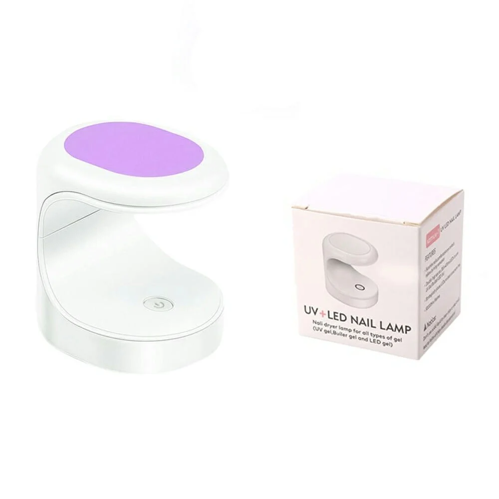 Mini lámpara portátil para secado de gel acrílico de uñas / xzmuv-1