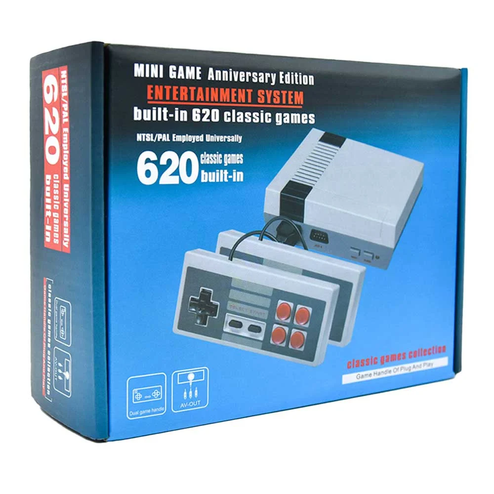 Consola con 620 classic games videojuegos retro y 2 controles / jy19 …
