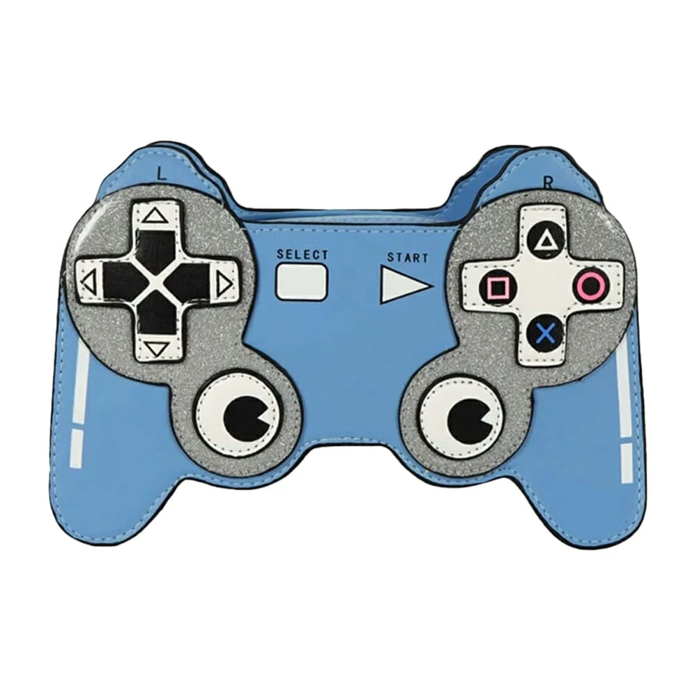 Bolsa tipo cartera en forma de control para videojuegos y con asa de …