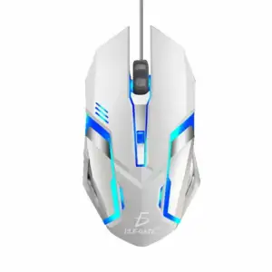 Mouse alámbrico gaming ele-gate con luz led rgb, variedad de colores …