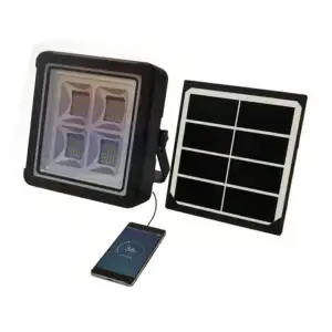 Lámpara solar colgante moreka con 4 tonos de luz led intercambiable y…