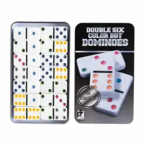 Estuche metálico con dominó double six de 28 piezas / do-5008 / sp445…