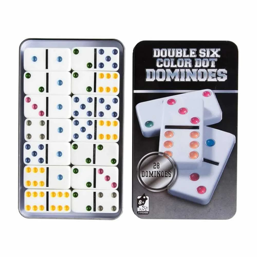 Estuche metálico con dominó double six de 28 piezas / do-5008 / sp445…