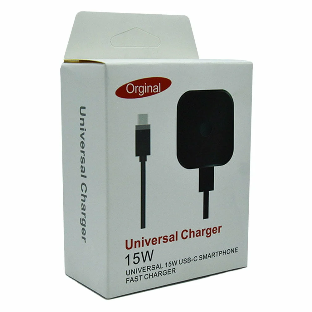 Cargador con cable tipo c o v8 universal 15w mt-1-9 / universal charg…