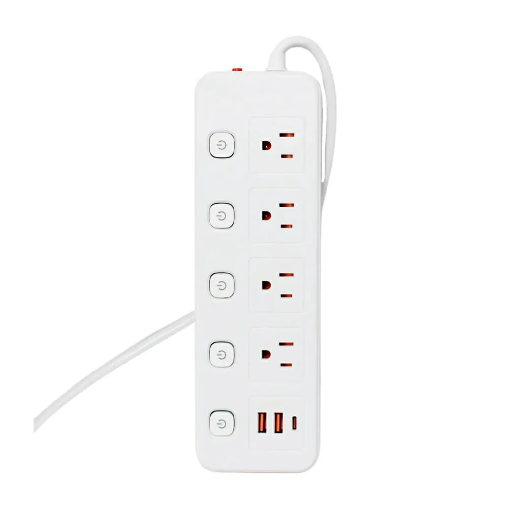 Barra multicontacto buytiti con cable de 2 metros, 4 tomacorrientes, …