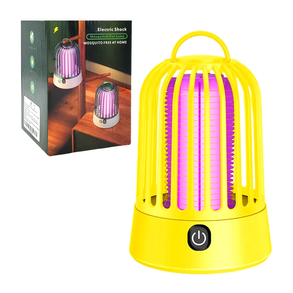 Lámpara eléctrica mata mosquitos recargable, de plástico, con luz uv …