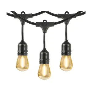 Serie / guirnalda negra de 5 metros con 10 sockets / mxg-2001