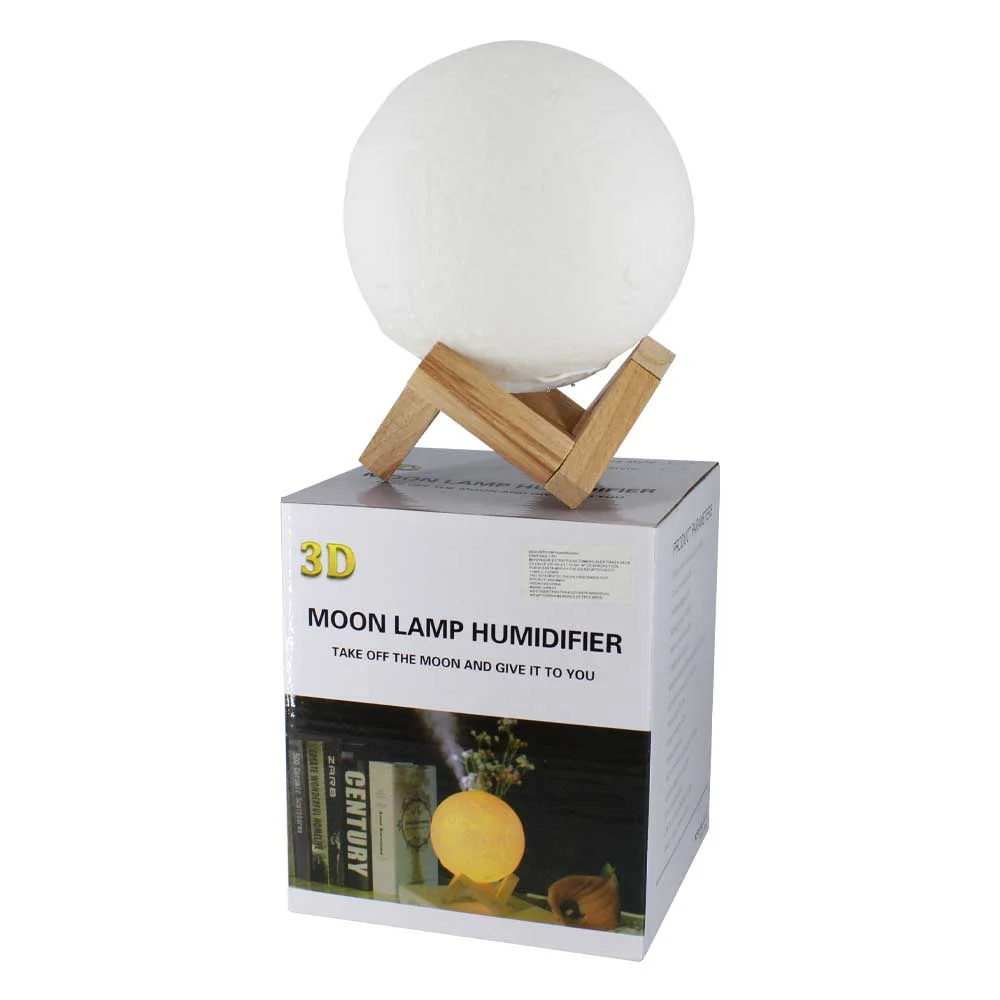 Lámpara humidificadora en forma de luna con capacidad de 35ml, 2000ha