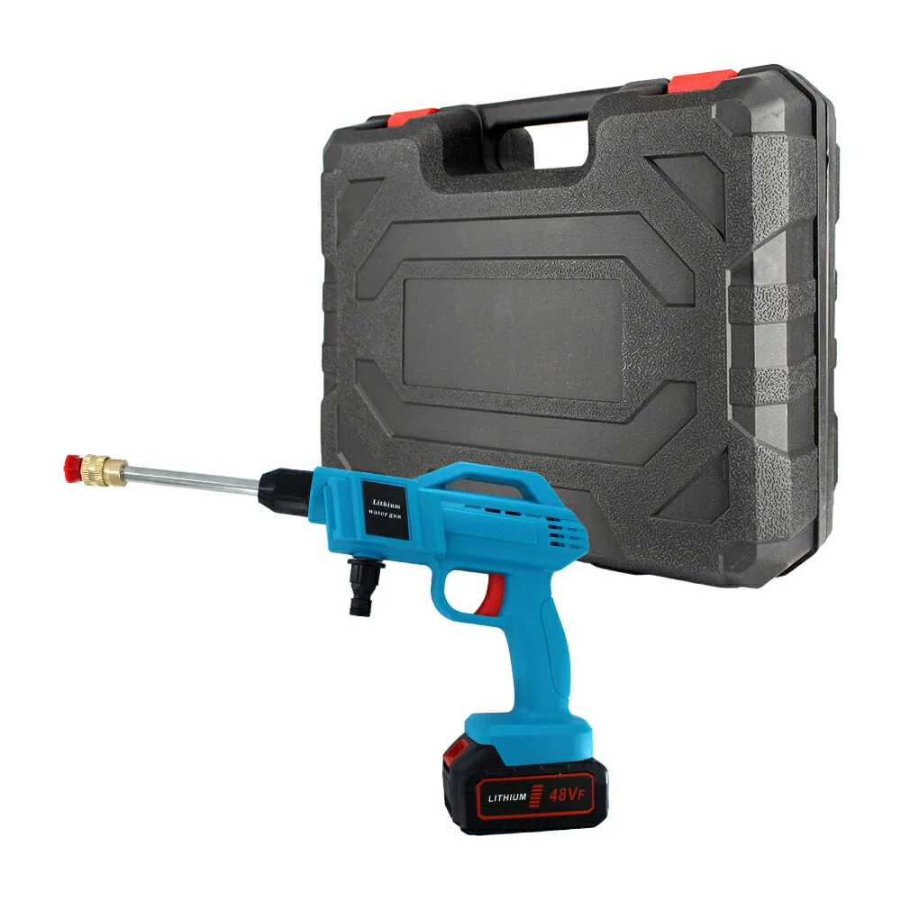 Pistola de hidrolavadora con boquillas intercambiables, 48v pe-hd