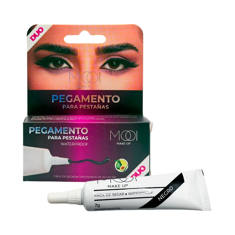 Pegamento mooi color negro con extracto de aguacate para pestañas, 7g…