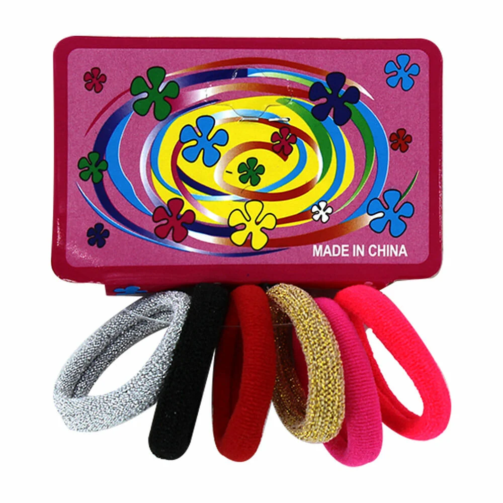 Paquete con 6 mini donas de colores para el cabello / cr131 / R706