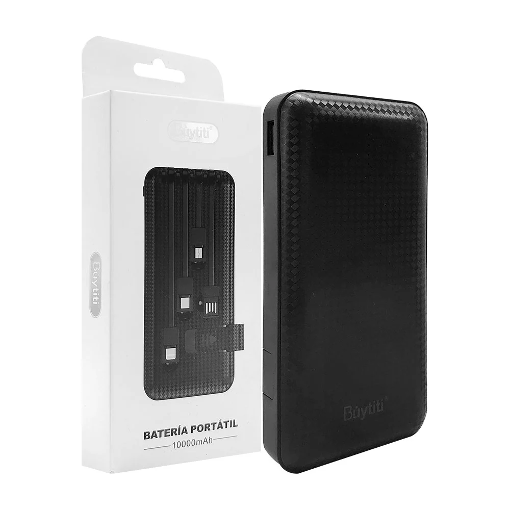 1pza Batería portátil / power bank buytiti de 10000mah con gancho col…