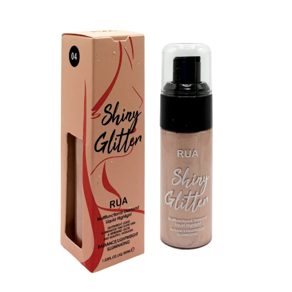 Iluminador líquido rua con efecto diamante, variedad de tonos, 30ml