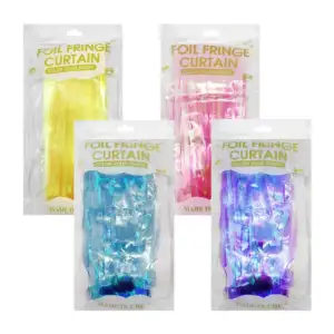 Cortina para fiesta con efecto brillante glow, variedad de colores