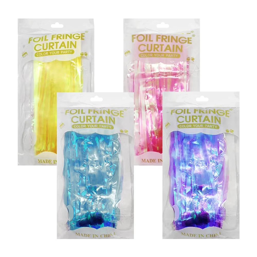Cortina para fiesta con efecto brillante glow, variedad de colores