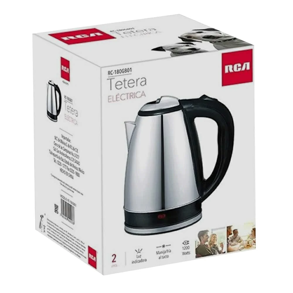 Tetera eléctrica rca de acero inoxidable con capacidad para 2 litros …