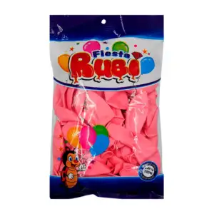 Paquete con 50 globos de latex fiesta rubí color rosa bebé, 12in / ro…