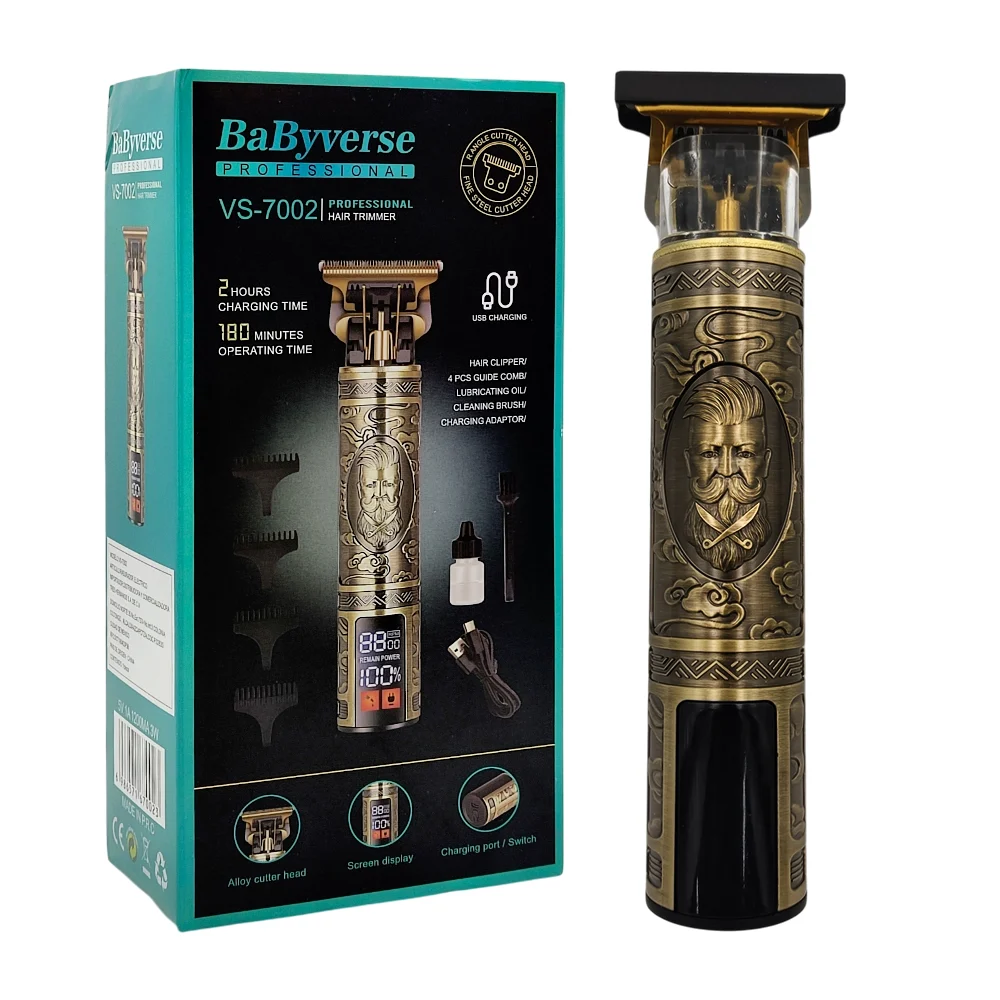 Rasuradora inalámbrica con indicador de batería + 4 peinetas, diseño …