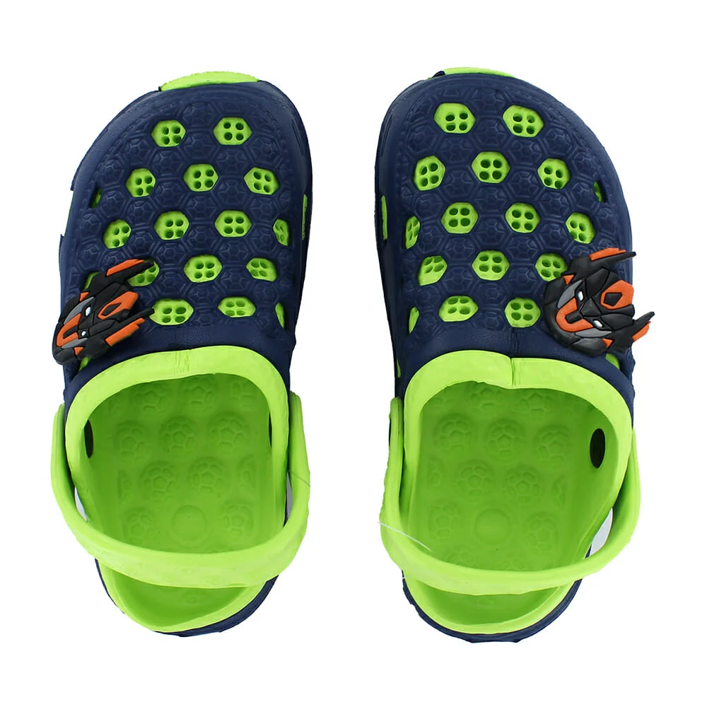 Par de sandalias infantiles tipo crocs con diseño, variedad de diseño…