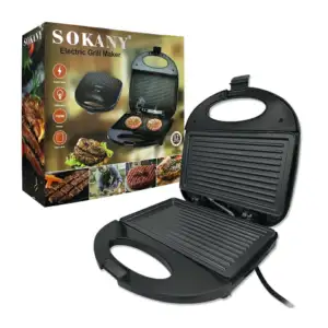 Parrilla tostadora eléctrica sokany 750w / gh7104 / ze-1459 / fx-116