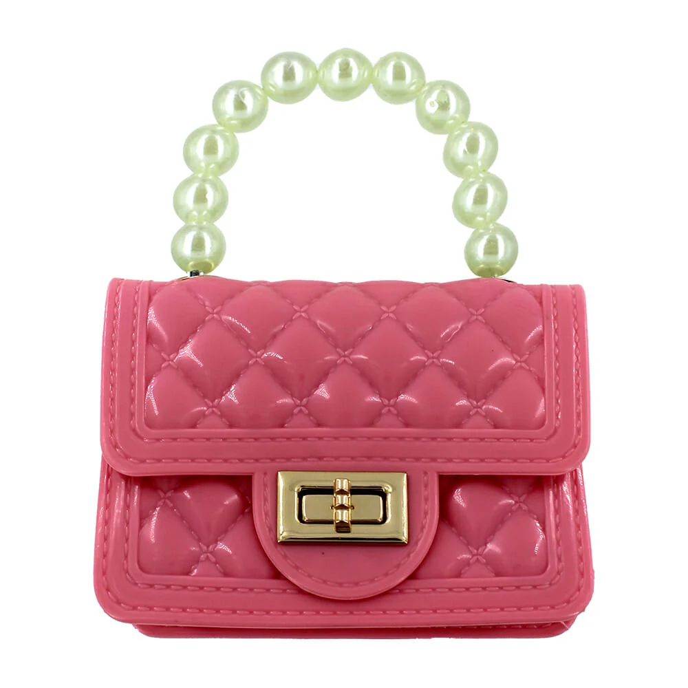 Mini bolso de mano con perlas sk-411