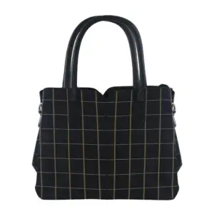 Bolsa de piel con diseño a cuadros para dama, variedad de colores / s…