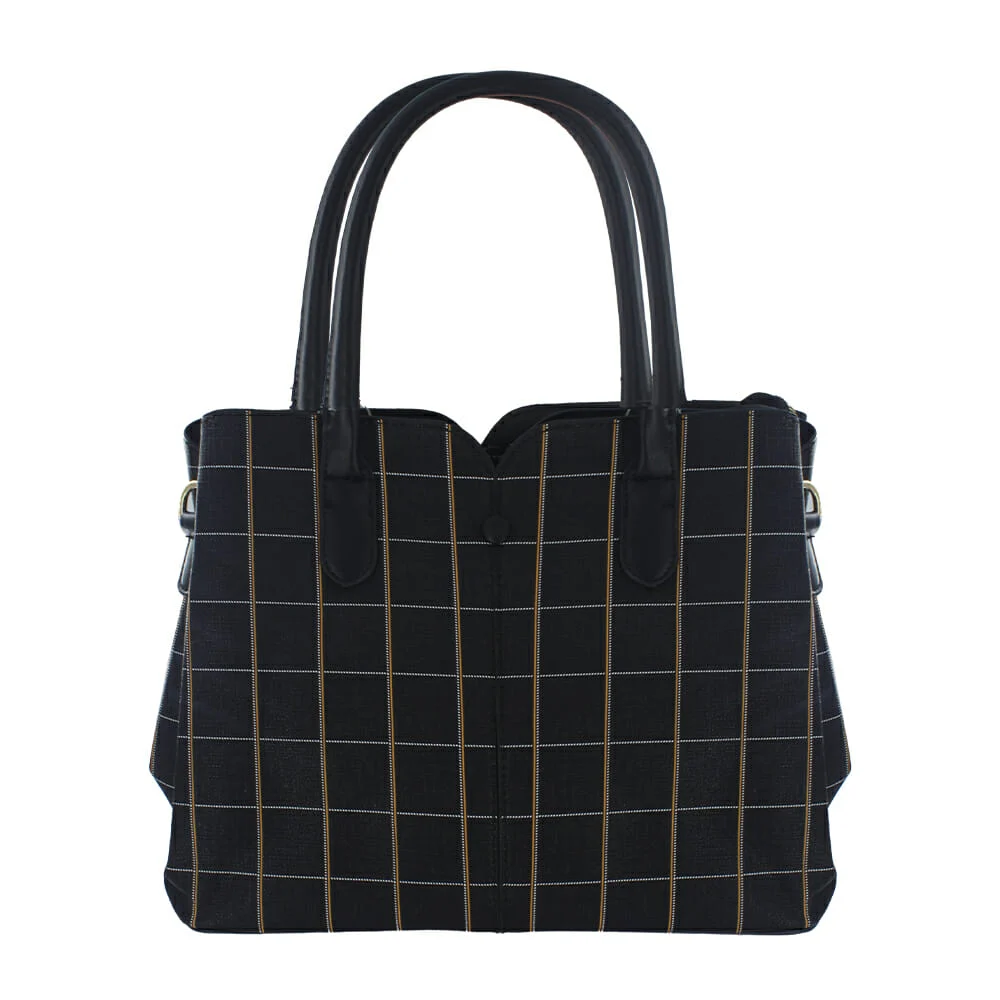 Bolsa de piel con diseño a cuadros para dama, variedad de colores / s…